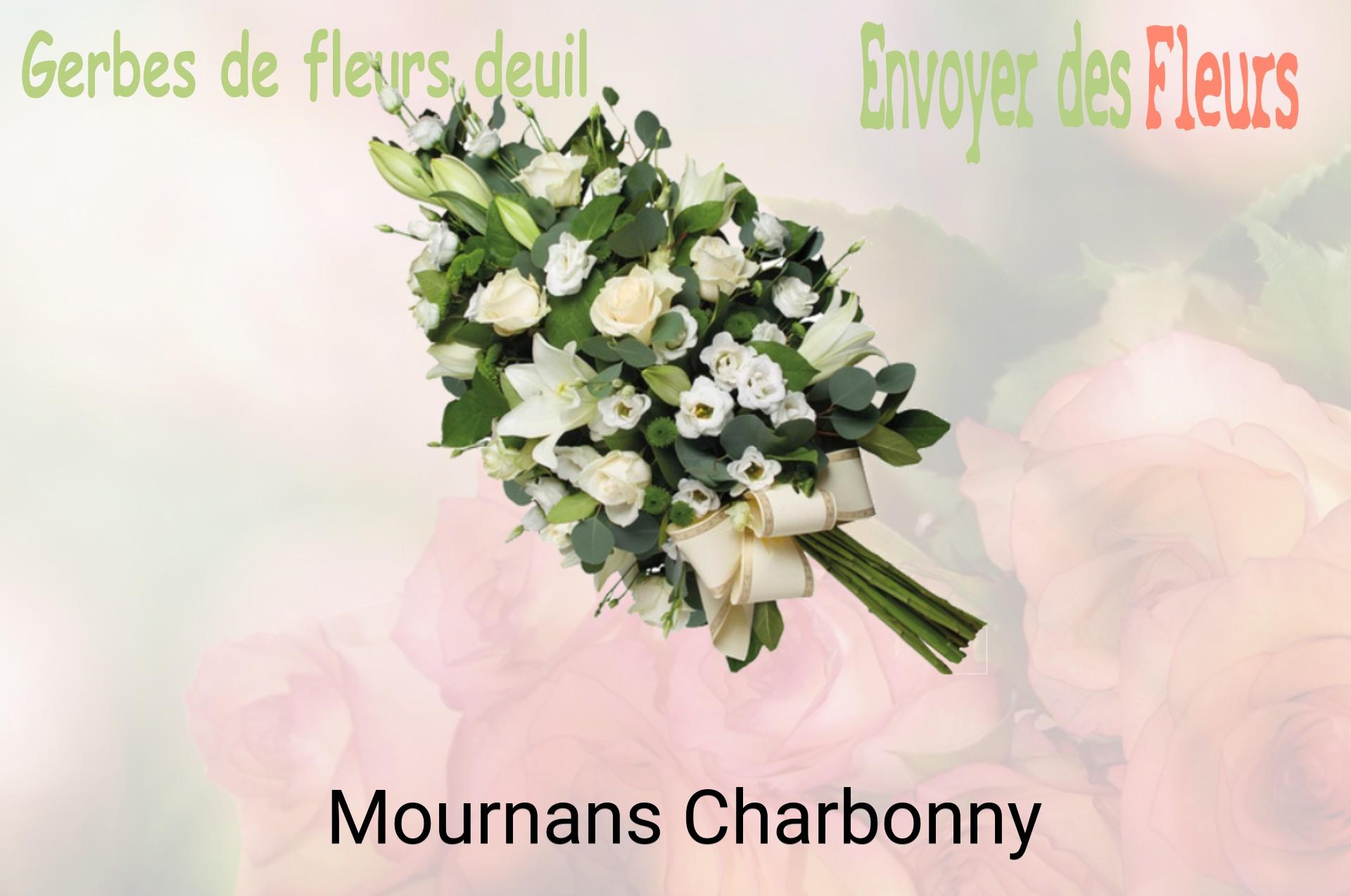 Gerbe de fleurs de deuil livrée à Mournans-Charbonny